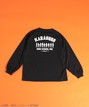 ハイキュー!! モノクロプリント烏野長袖Tシャツ