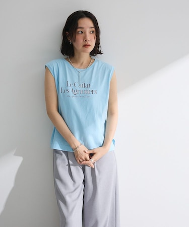 ノースリーブフェミニンロゴプルオーバー