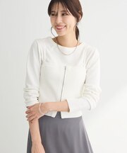 SET2点ニットキャミビスチェ＋プルオーバー
