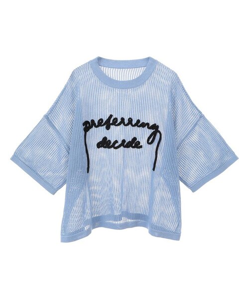 DOUBLE STANDARD CLOTHING ラインストーンロゴプルオーバー 2WAYジョーゼットロゴプルオーバー｜ファッション通販のSTRIPE CLUB