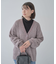 ベロアモールVネックカーディガン
