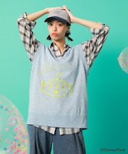TOY STORY / 刺繍Vネックニットベスト