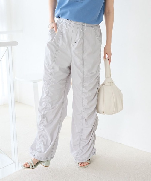 ・SUGAR SPOON 配色stギャザーパンツ