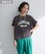 袖折り返しカレッジTシャツ