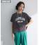 袖折り返しカレッジTシャツ