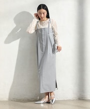 ピンストライプベアトップジャンスカ