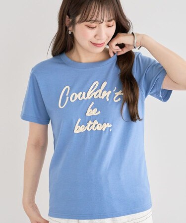 ・swing by コード刺繍ロゴTEE