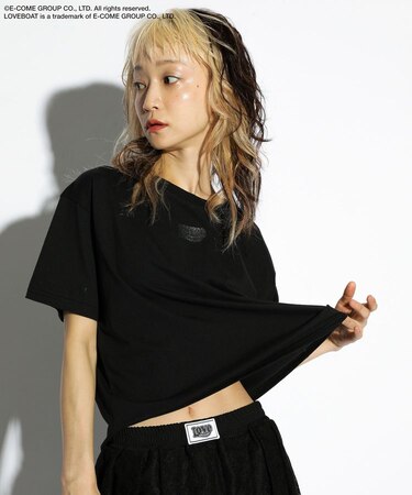 ■LOVEBOAT ロゴラメptTEE