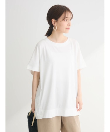 フレンチスリーブ脇ドッキングカットプルオーバー