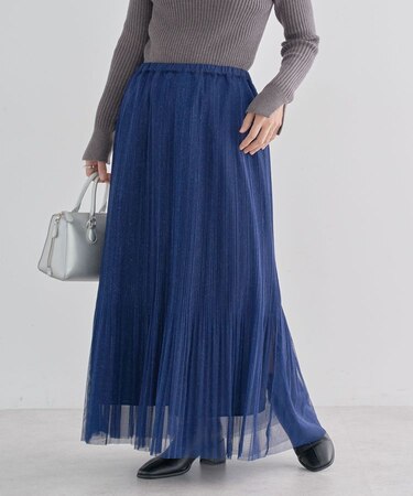 ラメチュールプリーツスカート