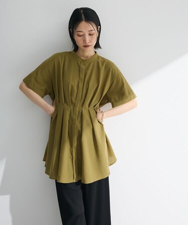 ウエストタックシャツチュニック