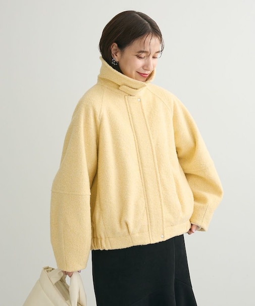 2WAYカラーコクーンブルゾン