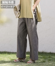 綿麻混2WAY サス付きZIPパンツ