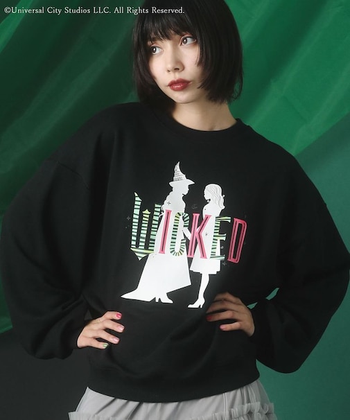 ■WICKED シルエットptスウェット