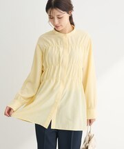 シャーリングシャツチュニック