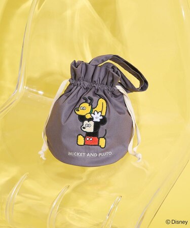 Mickey friend / サガラ巾着バッグ