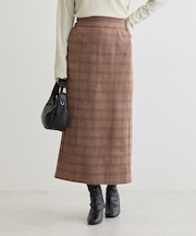 ・ELENCARE DUE チェックナロースカート