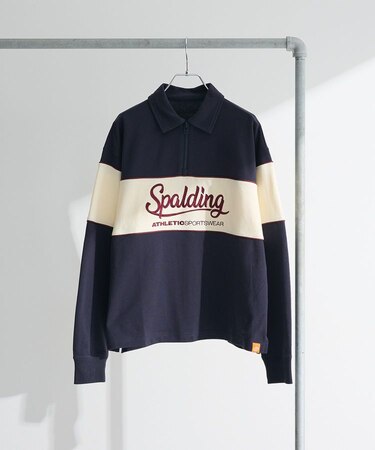 SPALDING別注 ハーフZIPスウェット