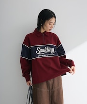 SPALDING別注 ハーフZIPスウェット