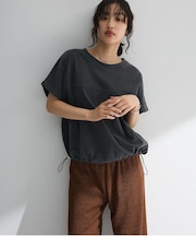 裾ドロストバルーンTEE