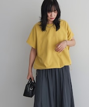 裾ドロストバルーンTEE