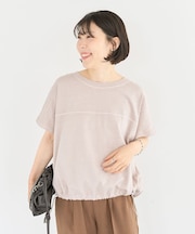 裾ドロストバルーンTEE