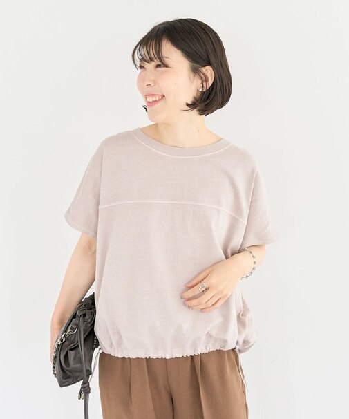 裾ドロストバルーンTEE