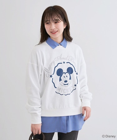 ミッキー&フレンズ/刺繍裏毛プルオーバーⅡ