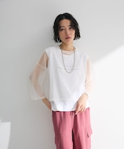 ・ELENCARE DUE ラメシアーニットプルオーバー