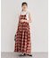 ・Petit Fleur オンブレーチェックキャミワンピ