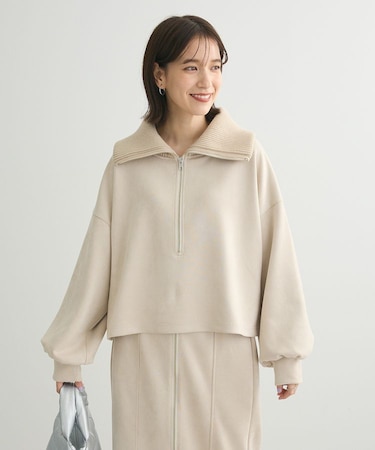 ・ELENCARE DUE スエードポンチハーフZIP