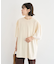 袖サテンドッキングチュニック