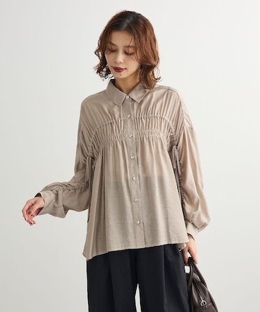 ・ELENCARE DUE シアーシャーリングシャツ