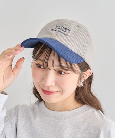 everywalk.コーデュロイロゴキャップ