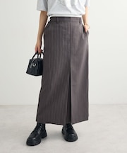 ウエストレイヤーボックスプリーツスカート