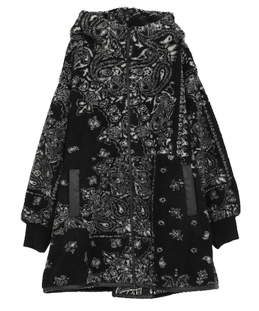 ■ESCAR ペイズリーボアフードコート