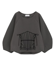 ■ESCAR コルセットコード刺繍プルオーバー