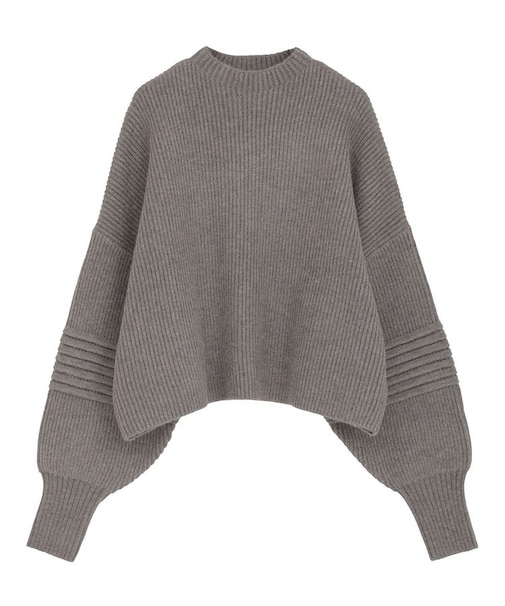 ■ESCAR ピンタックスリーブニット