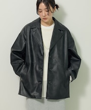 フェイクレザージャケット