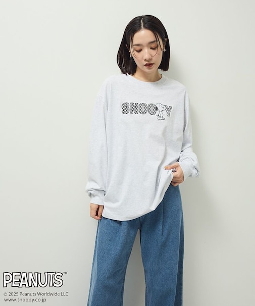 ■PEANUTS クロスステッチロンTEE