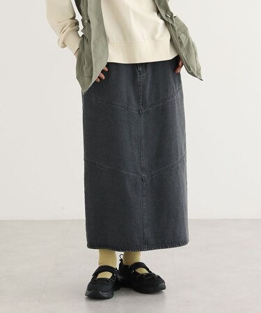 デニムタイトロングスカート