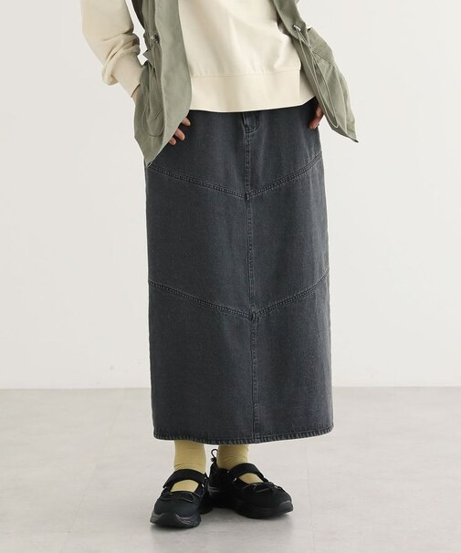 デニムタイトロングスカート