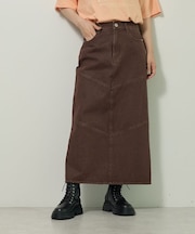 デニムタイトロングスカート