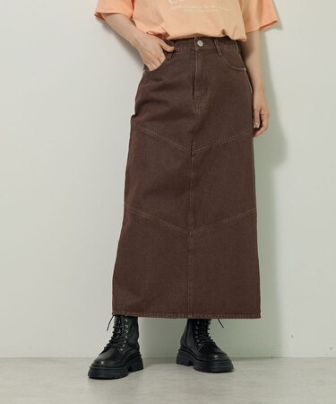 デニムタイトロングスカート