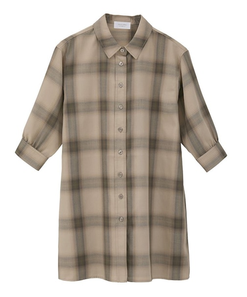kidsロングシャツワンピース