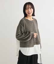 カットコーデュロイドッキングプルオーバー