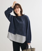 カットコーデュロイドッキングプルオーバー