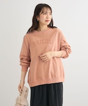 ピグメントロゴ刺繍裏毛プルオーバー