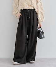 ・SUGAR SPOON スエードポンチカーブパンツ