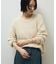 シャギークルーネックニットプルオーバー